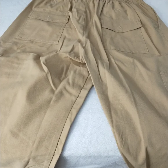 Mens beige cargo pants - Picture 4 of 8